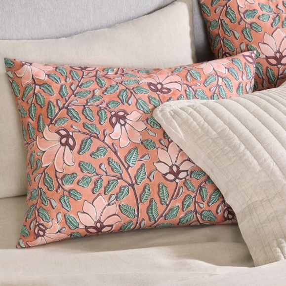 Harmon Floral Sham, Standard, Retail $29.00, One Sham - Picture 1 of 9